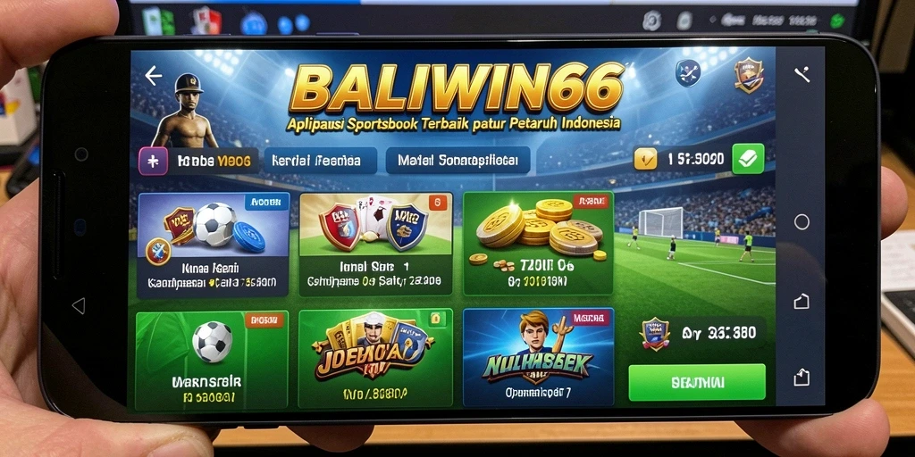 Tampilan dinamis gameplay BALIWIN66 dalam taruhan Sportsbook.