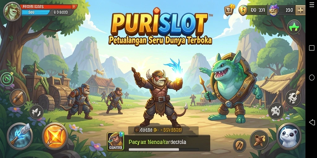 Tampilan gameplay Open World yang menakjubkan di PURISLOT.