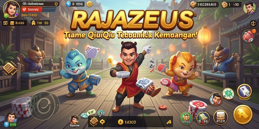 Gameplay QiuQiu yang seru di RAJAZEUS.