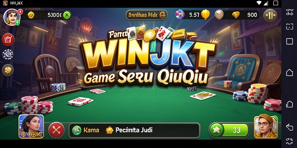 Tampilan gameplay menarik dari WINJKT QiuQiu.